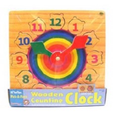 Wooden Clock with Stand Puzzle Wooden Clock with Stand Puzzle